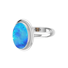 Natural Australian Opal Gemstone Ring 925 Sterling Silver Ring Handmade Jewelry Pack of 6 - (Box 3)