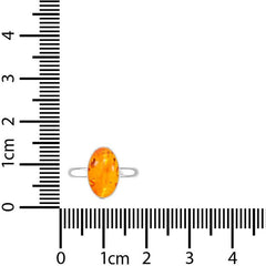 Natural Amber Cab Ring 925 Sterling Silver Bezel Set Jewelry Pack of 4