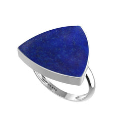 Natural Lapis Lazuli Ring 925 Sterling Silver Bezel Set Jewelry Pack of 3 - (Box 10)