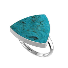 Natural Turquoise Ring 925 Sterling Silver Bezel Set Jewelry Pack of 3 - (Box 10)