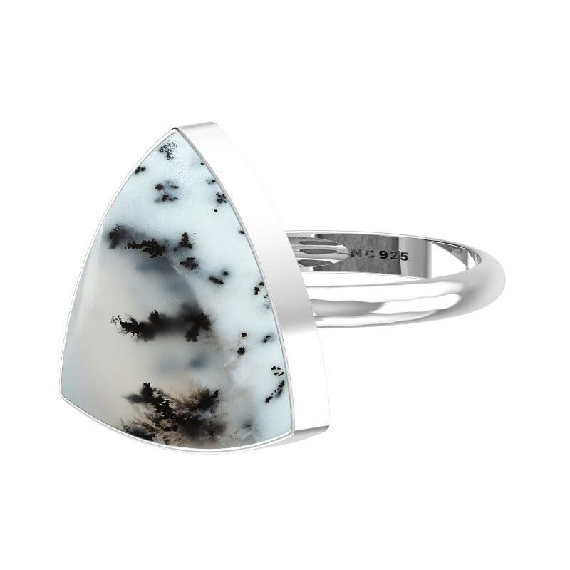 Natural Dendrite Opal Ring 925 Sterling Silver Bezel Set Jewelry Pack of 3 - (Box 10)