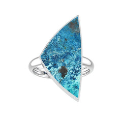 Natural Shattuckite Ring 925 Sterling Silver Bezel Set Jewelry Pack of 3 - (Box 9)