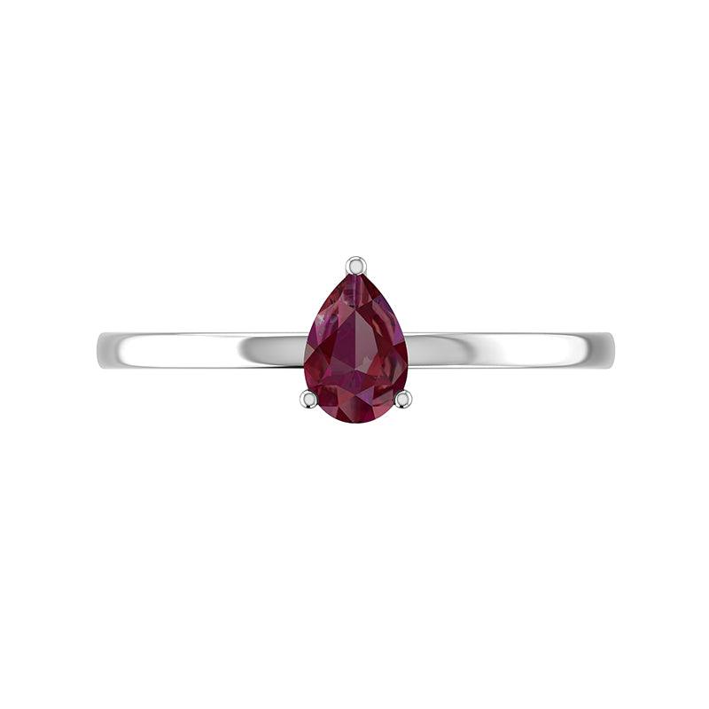 Ruby Cut Stone Stackable Ring 925 Sterling Silver Prong Ring Jewelry Pack of 12