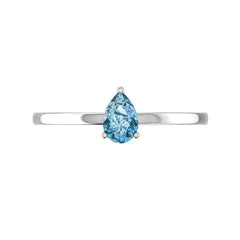 Natural Sky Blue Topaz Cut Stackable Prong Ring 925 Sterling Silver Jewelry Set Of 12