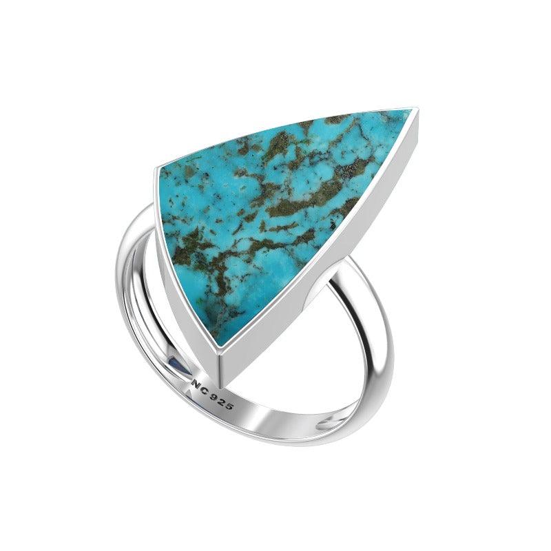 Natural Turquoise Ring 925 Sterling Silver Bezel Set Jewelry Pack of 3 - (Box 9)