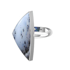 Natural Dendrite Opal ring 925 Sterling Silver Bezel Set Jewelry Pack of 3 - (Box 9)