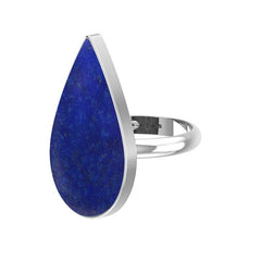 Natural Lapis Lazuli Ring 925 Sterling Silver Bezel Set Jewelry Pack of 3 - (Box 10)