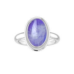 925 Sterling Silver Natural Purple Moonstone Ring Handmade Jewelry Pack of 6 - (Box 3)