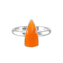 Natural Carnelian Ring 925 Sterling Silver Bezel Set Handmade Jewelry Pack of 6 - (Box 2)