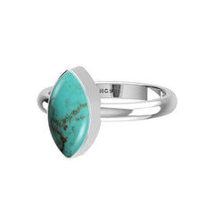 Natural Turquoise Ring 925 Sterling Silver Bezel Set Handmade Jewelry Pack of 6 - (Box 1)