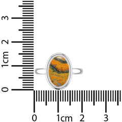 Natural Bumble Bee Ring 925 Sterling Silver Bezel Set Handmade Jewelry Pack of 6 - (Box 3)