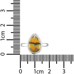 Natural Bumble Bee Ring 925 Sterling Silver Bezel Set Handmade Jewelry Pack of 6 - (Box 3)