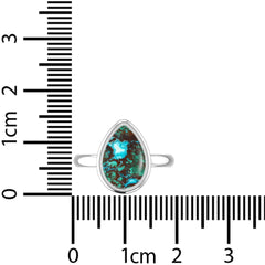 Natural Chrysocolla Gemstone Ring 925 Sterling Silver Ring Handmade Silver Jewelry Set of 6 - (Box 3)