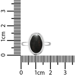 Natural Shungite Ring 925 Sterling Silver Bezel Set Handmade Jewelry Pack of 6 - (Box 3)