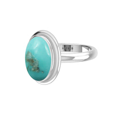 Natural Turquoise Ring 925 Sterling Silver Bezel Set Handmade Jewelry Pack of 6 - (Box 3)