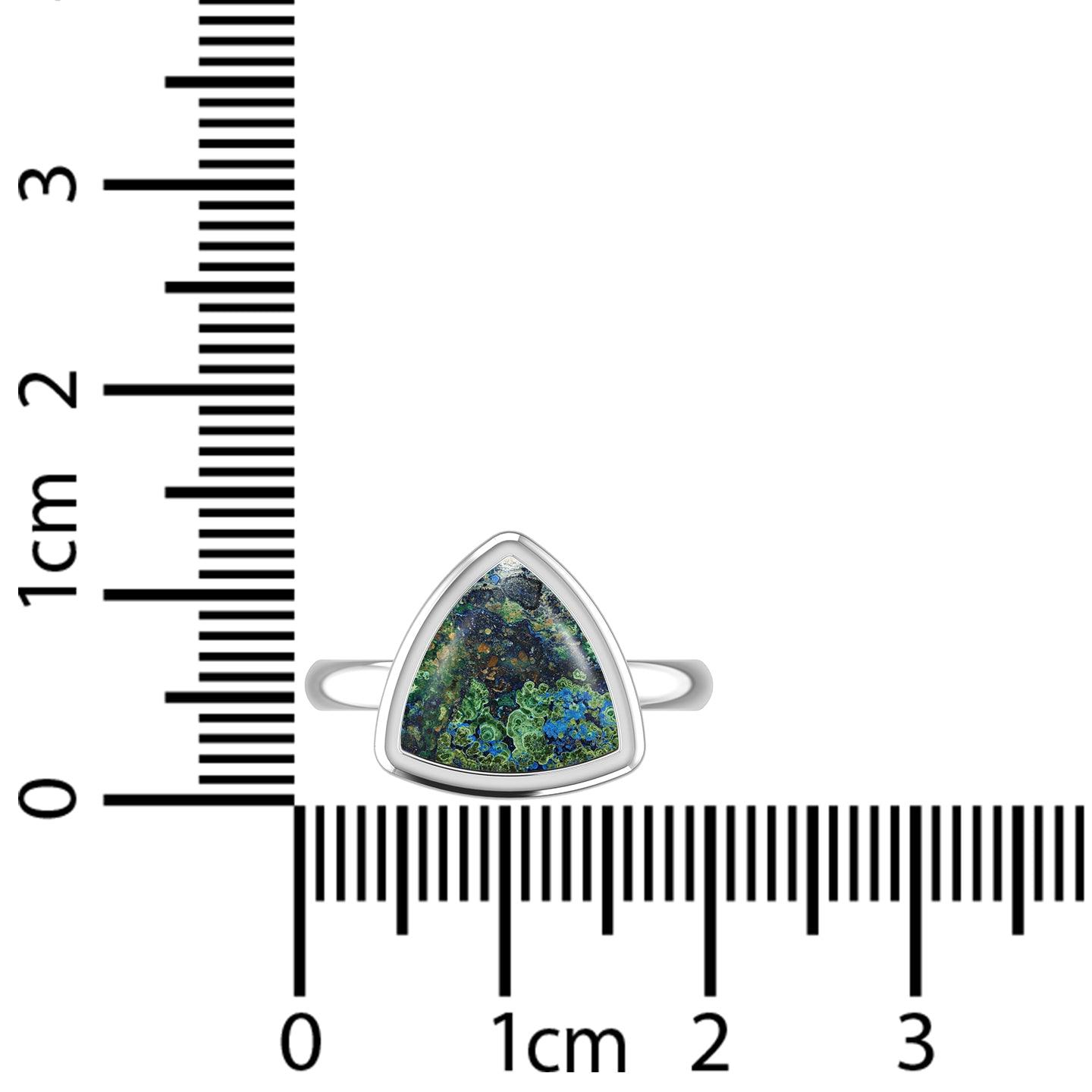 925 Sterling Silver Natural Azurite Malachite Ring Handmade Jewelry Pack of 6 - (Box 4)
