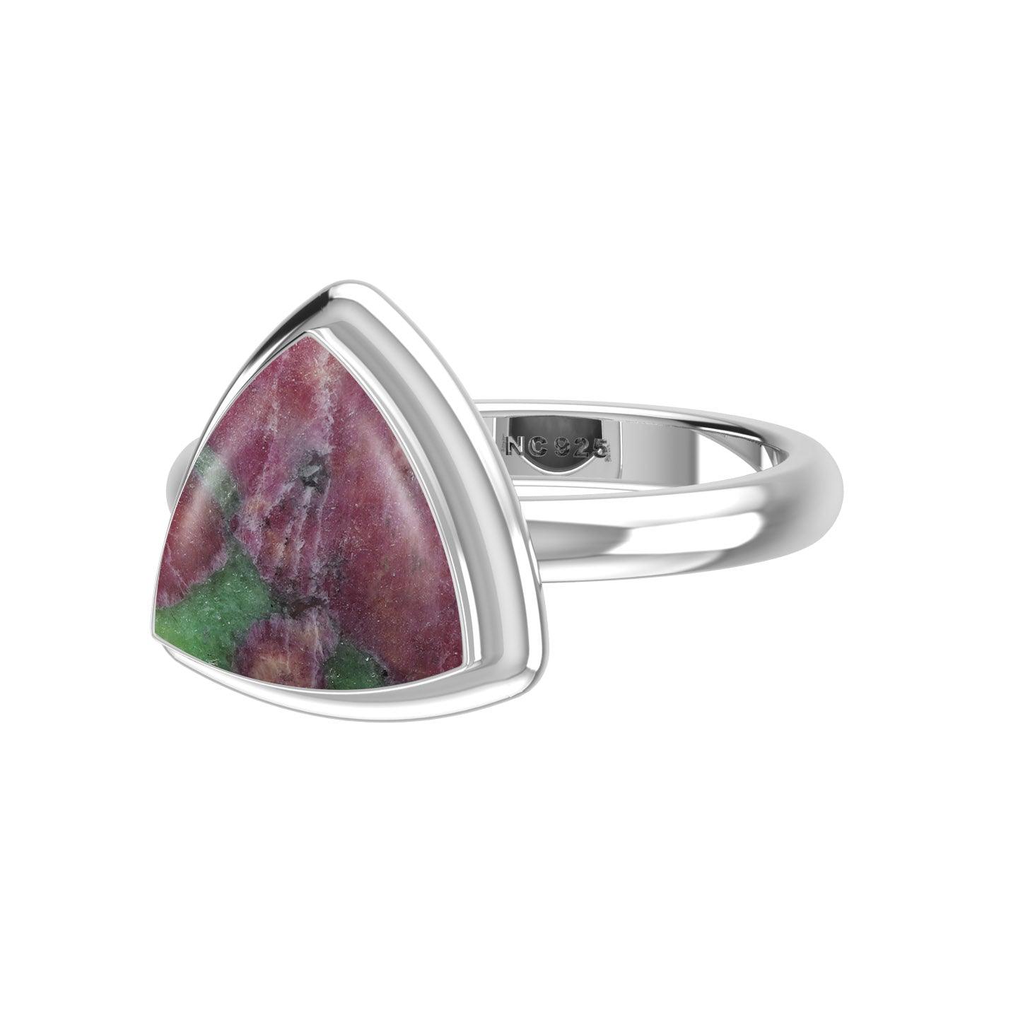 Natural Ruby Zoisite Ring 925 Sterling Silver Bezel Set Handmade Jewelry Pack of 6 - (Box 4)