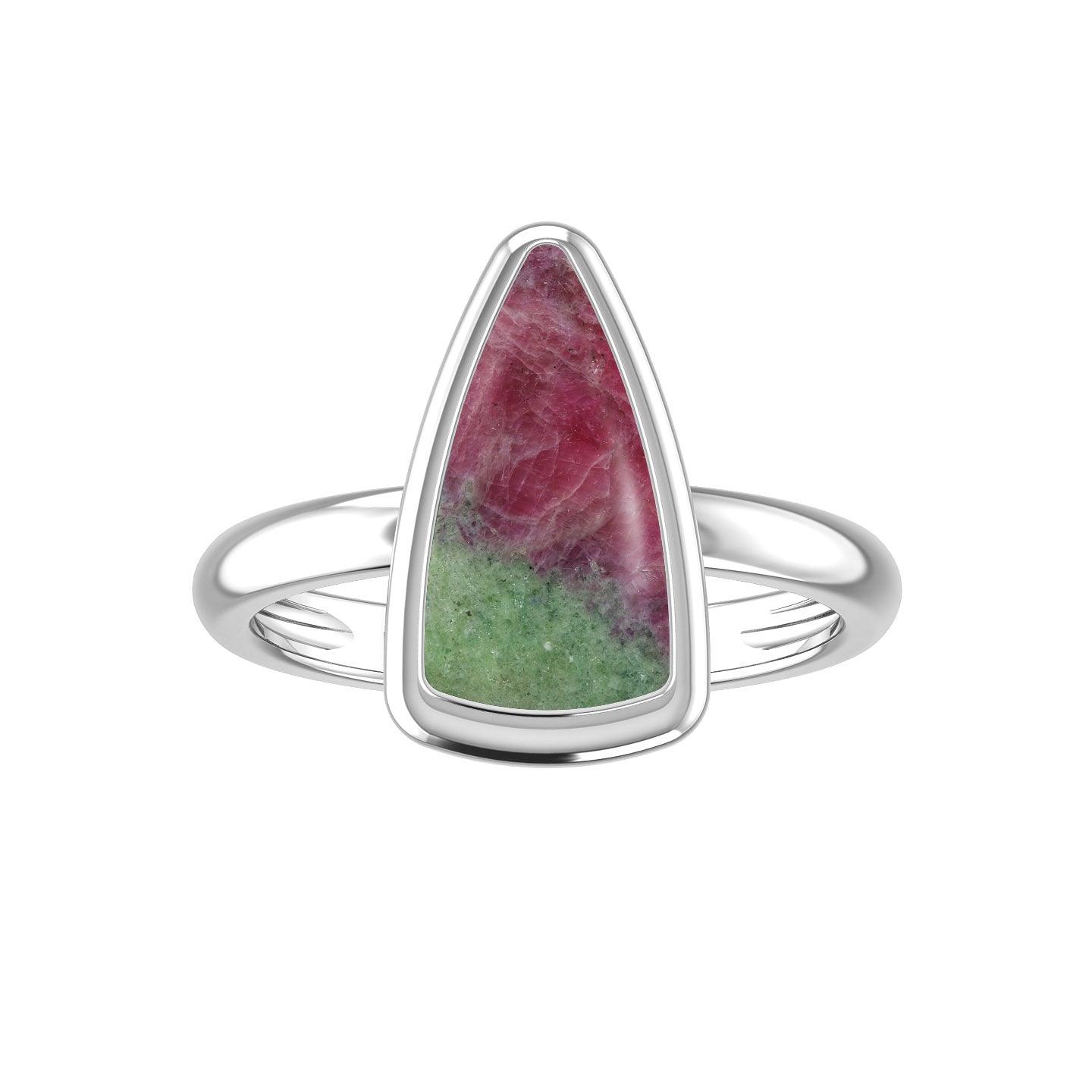 Natural Ruby Zoisite Ring 925 Sterling Silver Bezel Set Handmade Jewelry Pack of 6 - (Box 4)