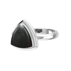 Natural Shungite Ring 925 Sterling Silver Bezel Set Handmade Jewelry Pack of 6 - (Box 4)