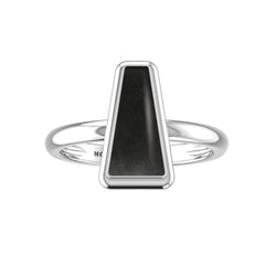 Natural Shungite Ring 925 Sterling Silver Bezel Set Handmade Jewelry Pack of 6 - (Box 4)