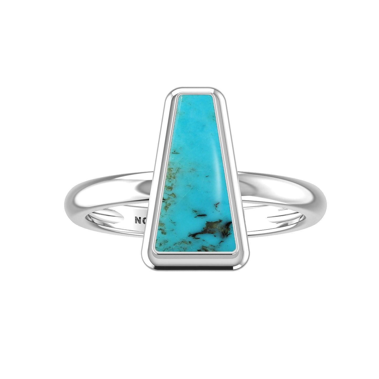 Natural Turquoise Ring 925 Sterling Silver Bezel Set Handmade Jewelry Pack of 6 - (Box 4)