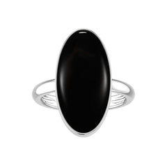 Natural Black Onyx Ring 925 Sterling Silver Bezel Set Handmade Jewelry Pack of 6 - (Box 7)