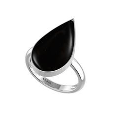 Natural Black Onyx Ring 925 Sterling Silver Bezel Set Handmade Jewelry Pack of 6 - (Box 7)