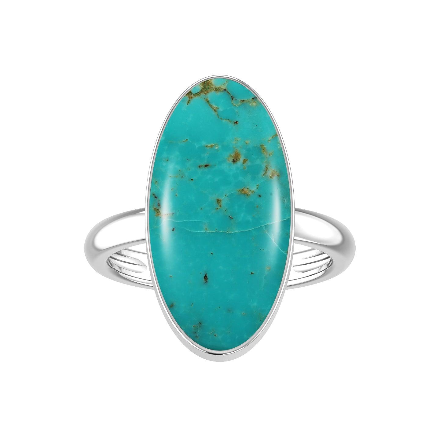 Natural Turquoise Ring 925 Sterling Silver Bezel Set Handmade Jewelry Pack of 6 - (Box 7)