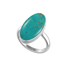 Natural Turquoise Ring 925 Sterling Silver Bezel Set Handmade Jewelry Pack of 6 - (Box 7)