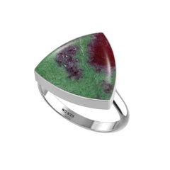 Natural Ruby Zoisite Ring 925 Sterling Silver Bezel Set Handmade Jewelry Pack of 6 (Box 8)
