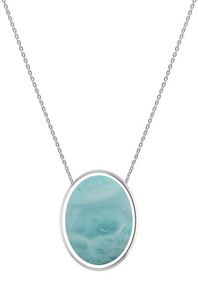 925 Sterling Silver Larimar Necklace Handmade Jewelry Pack Of 6