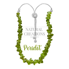 925 Sterling Silver Natural Peridot Chip Beaded Rough Bolo Bracelet Jewelry Pack of 12