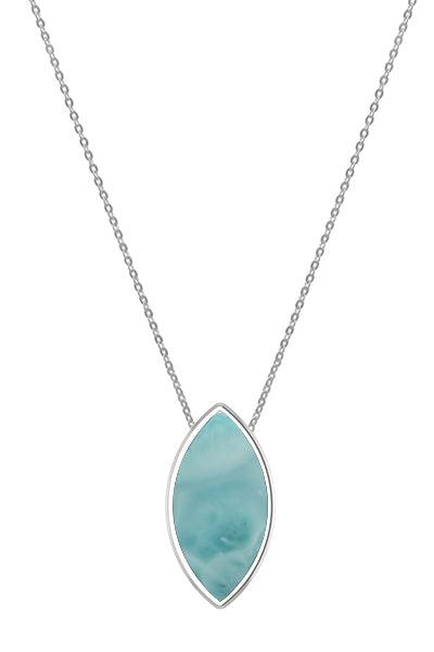 925 Sterling Silver Larimar Necklace Handmade Jewelry Pack Of 6