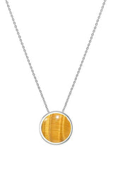 925 Sterling Silver Sliders Necklace Tiger Eye Slide With Chain 18" In Jewelry Pack of 3